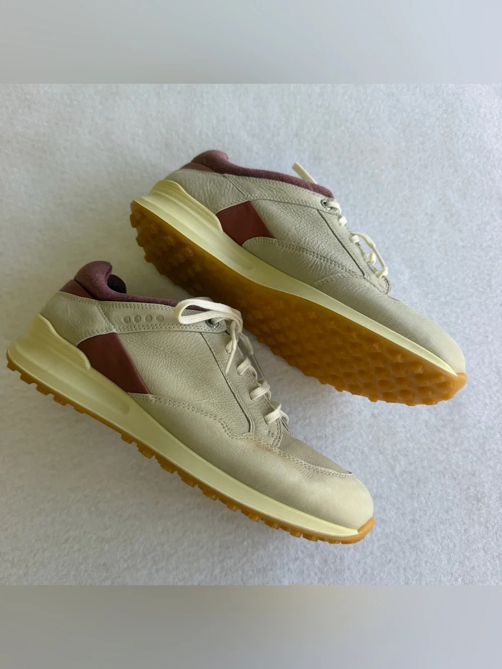 Women’s ECCO Golf Street Retro Hydromax Leather Spikeless Shoes Size EU 38 US 7